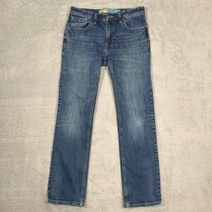Rock & Roll Denim Revolver Straight Jeans Mens 31x32 Slim Straight Medium Wash